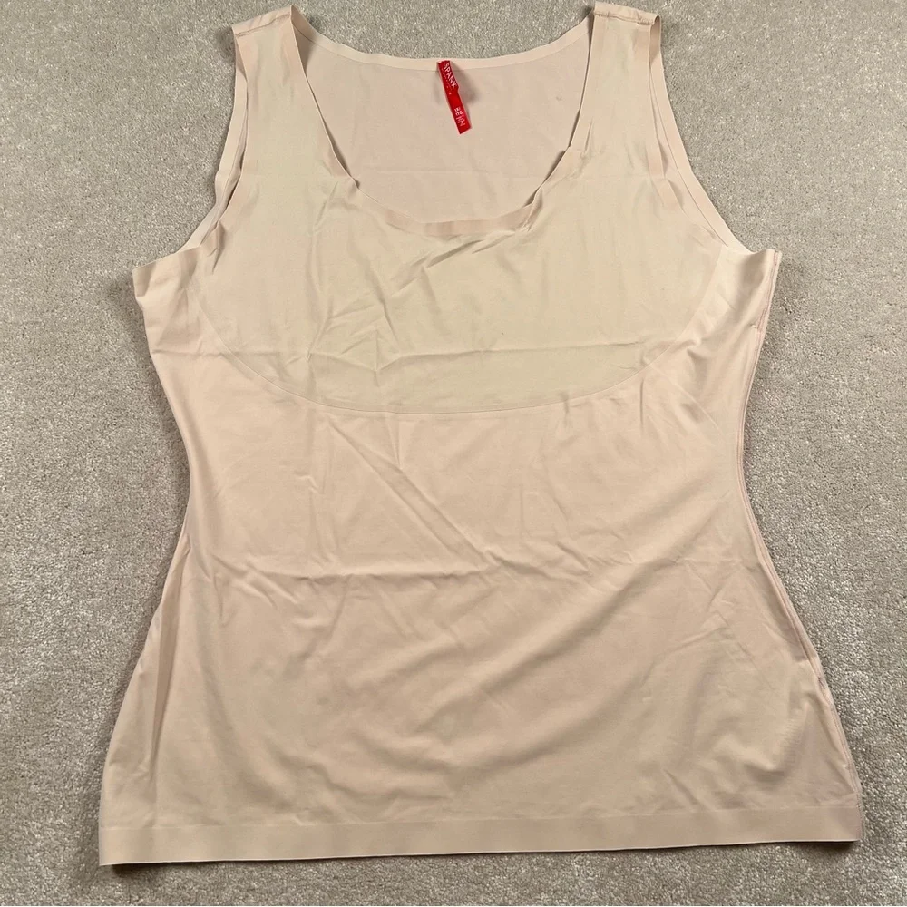 Spanx Tank Top Shapewear‎ Thinstinx Beige Breathable Lightweight women's 1X